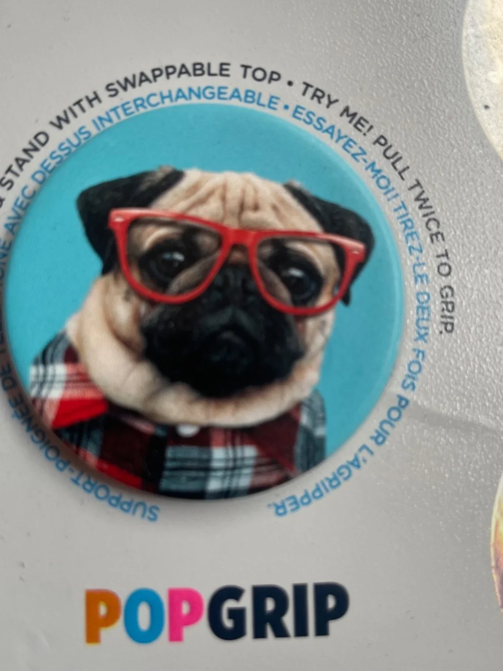 Popsockets Pop Grip Dog in Glasses NEW